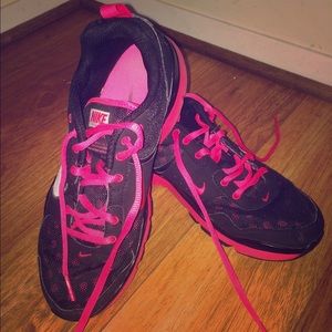 Pink and black Nike Training Shoes