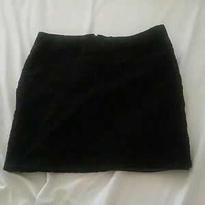 Black lacey mini skirt