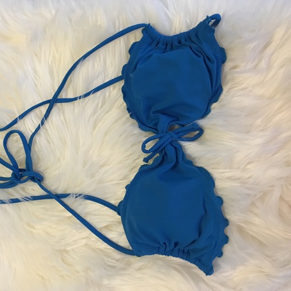 Blue Luli Fama bikini top