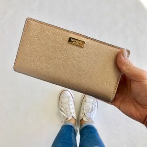 Champagne kate spade Wallet