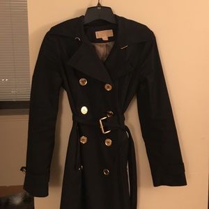 Michael Kors Gold and Black Trench Coat