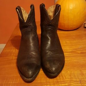 Frye ankle length leather boots