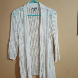 White  cardigan