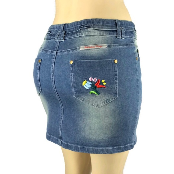 Denim mini skirt - Picture 4 of 4