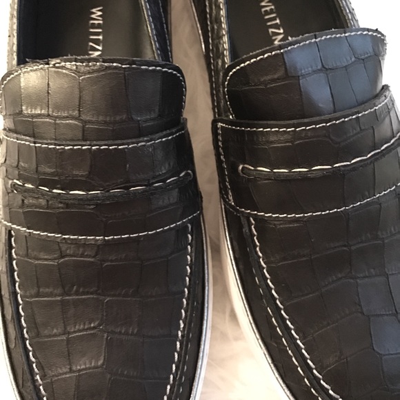 NIB Stuart Weitzman leather slip on sneakers - Picture 3 of 4