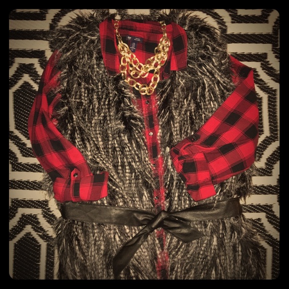 Lane Bryant Faux Fur Vest