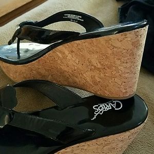 Carlos Santana wedges! Never worn. Very cute.