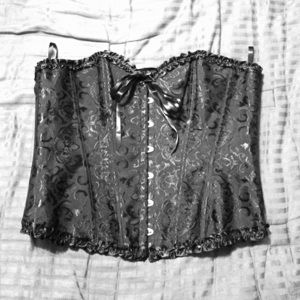Black costume corset
