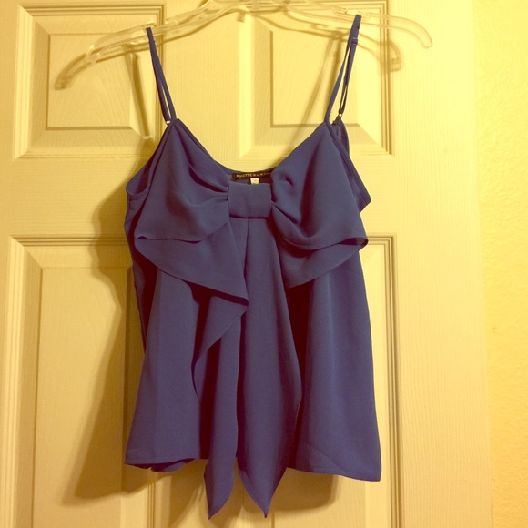 Blue Bow Tank Top