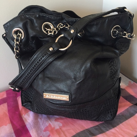 Black BCBG hobo shoulder bag - Picture 1 of 4