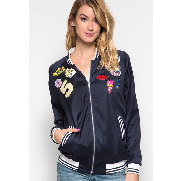 Patch bomber jacket - Picture 3 of 4