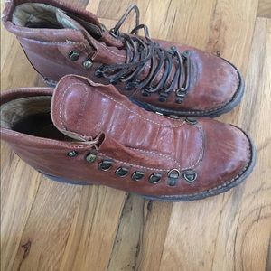 Frye lace up boots