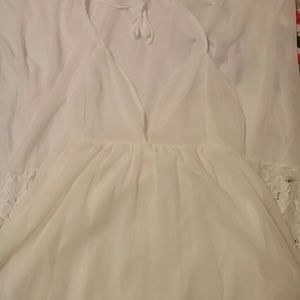 FINAL SALE! White floor length dress never worn