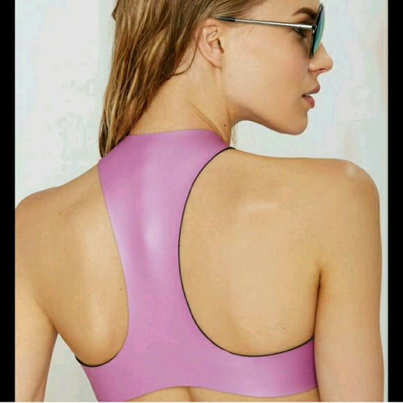 Nasty Gal NLP purple cut out style sporty top s - Picture 2 of 3