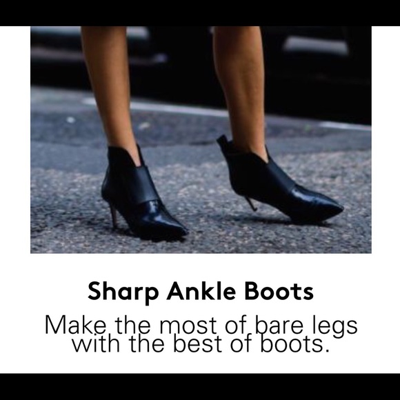 CHARLES DAVID LEATHER& SNAKE EMBOSSED BOOTIES - Picture 6 of 6