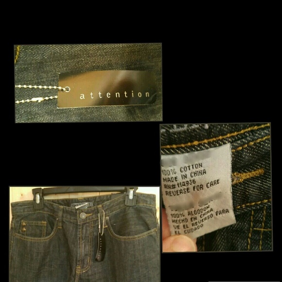 Mens Attention Brand Jeans - Picture 2 of 3