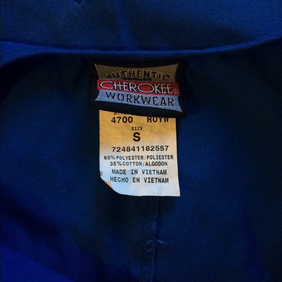 Blue Scrubs Set w/ Pants - Picture 2 of 2