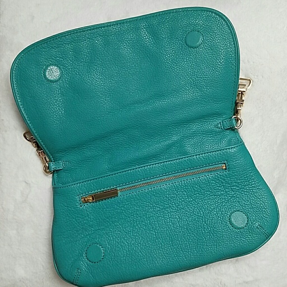 Tory Burch Turquoise Clutch/Crossbody Purse - Picture 3 of 4