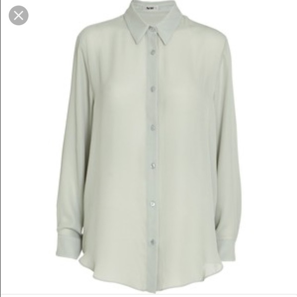 Acne Studios Tops - Acne Studios - Patti Cotton & Silk Blend Top