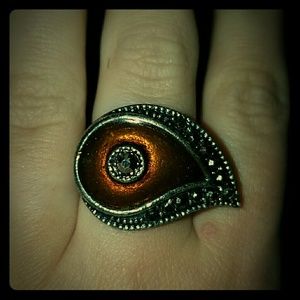 Bronze eyeshaped Ring