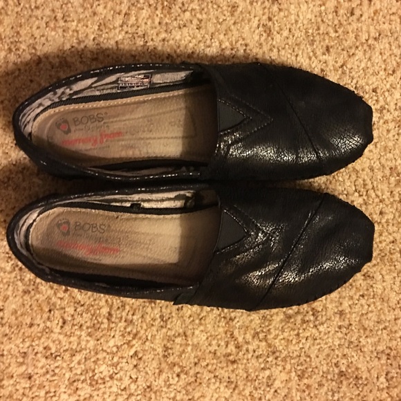 BOBS black leather shoes