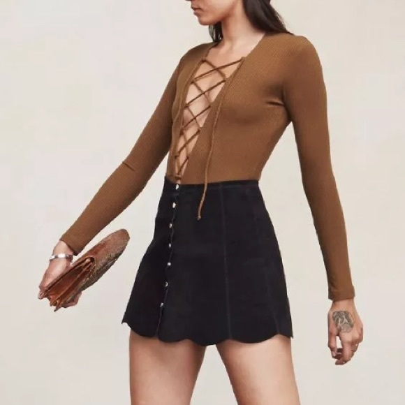 Reformation Other - SOLD-Reformation Avalon Bodysuit in Cocoa