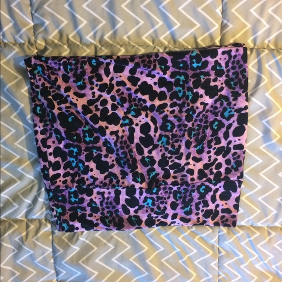 Purple Cheetah Print Mini Skirt