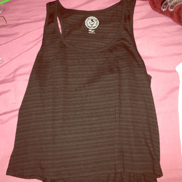 Black flowy tank
