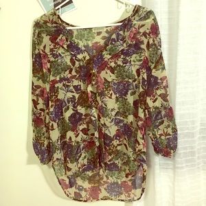 Floral Chiffon Top