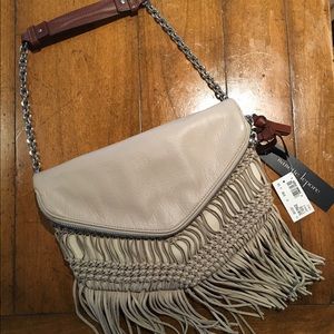 Nanette Lepore brand new leather fringe purse