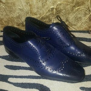 Roberto Cavalli | Blue Men's square oxfords - 43