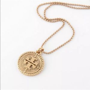 Tory Burch Coin Necklace
