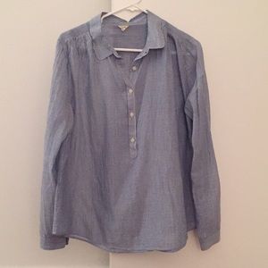 J.Crew 3/4 Botton Up Top