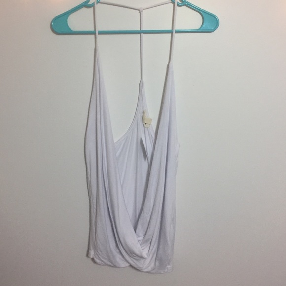 White low hanging top