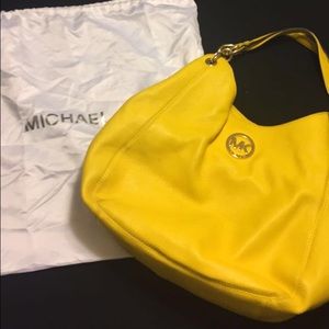 Yellow MICHAEL KORS purse