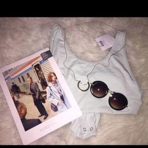 Topshop Cutout Bodysuit