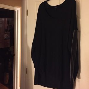 Torrid Sweater with Leather Sleeves - Size 4