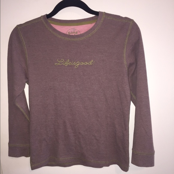 LIFE IS GOOD kids long sleeve tee