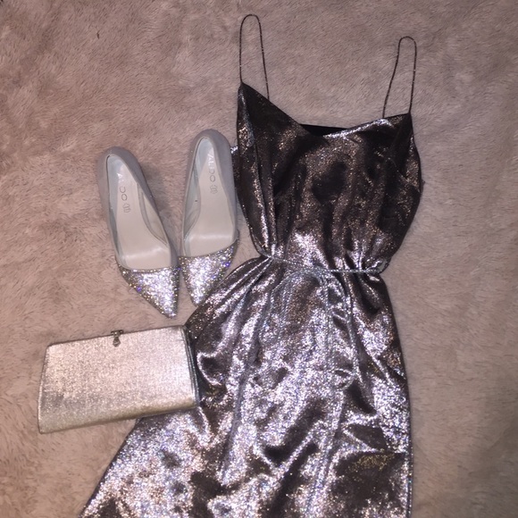 Beautiful Silver Top Shop Dress
