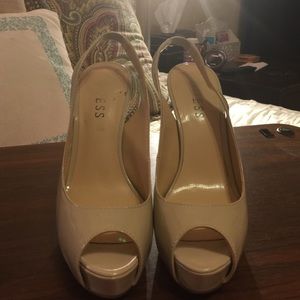 Guess open toe heels shoe