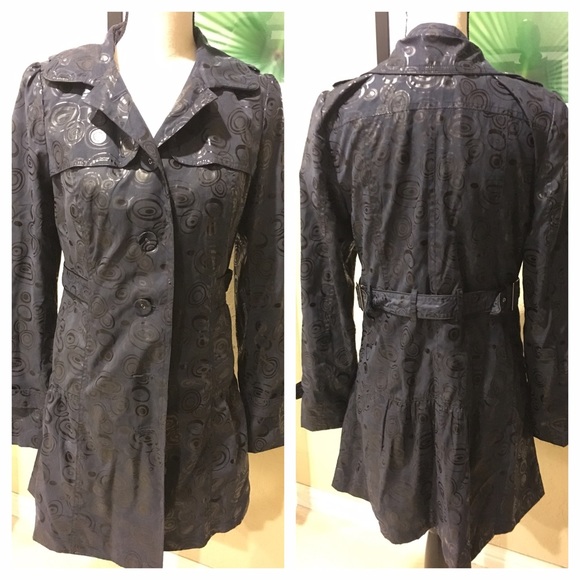 Navy Rain Trench Coat