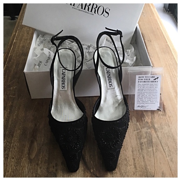 caparros beaded shoes