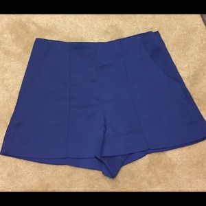 High Waisted Royal Blue Shorts Size S