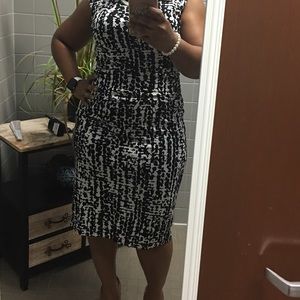 Classic black & white dress