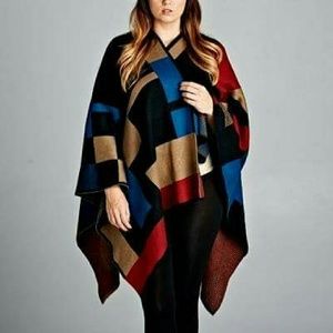 Plus Cardigan Poncho