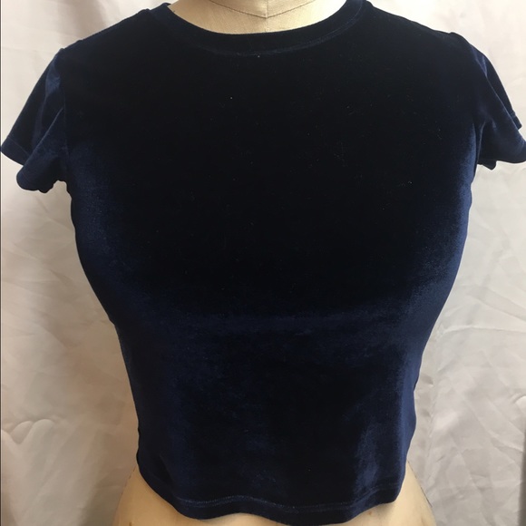 Blue velvet top💙