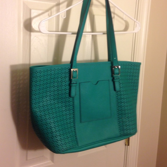 Green Tignanello Saffiano Leather Bag