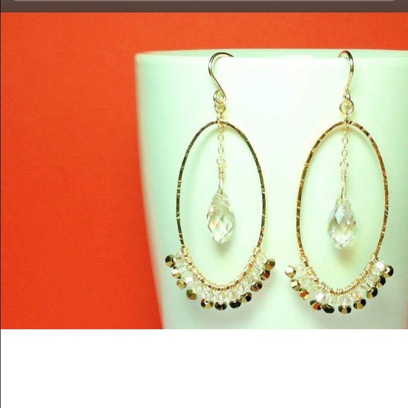Handmade Swarovski crystal earrings