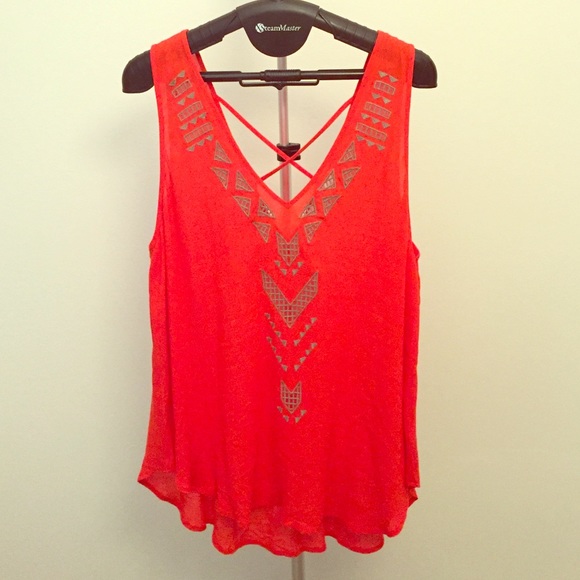 ASTR Festival Top in Burnt Orange Size M