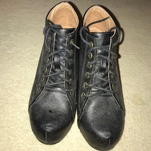 Jeffrey Campbell wedge booties